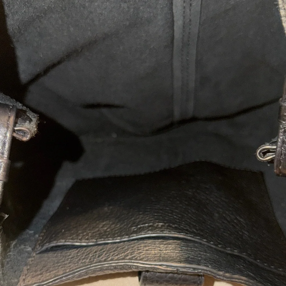 Banana Republic Black Pebbled Leather Hobo Bag